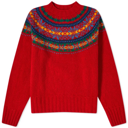 Levoire | Pull en tricot imprimé à col rond