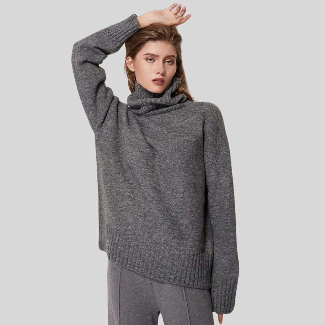 Levoire | Pull Printemps Toucher Cachemire Femme Gris Une taille pour tous