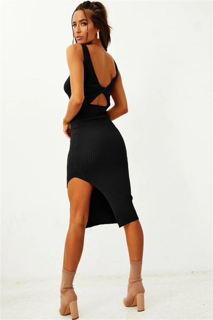 Levoire | Robe Réversible En Maille Légère Avec Fente