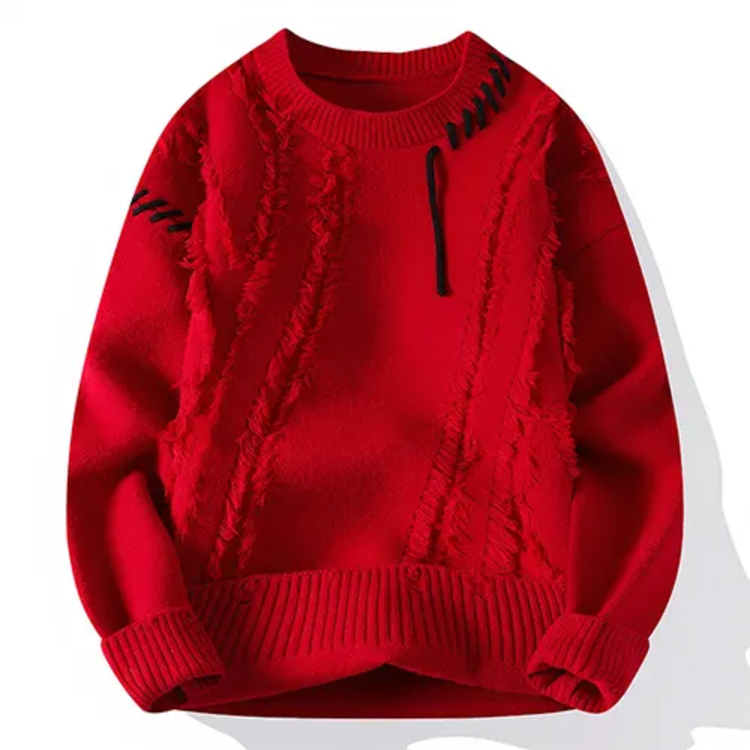 Levoire | Pull pour hommes Patchwork Rot