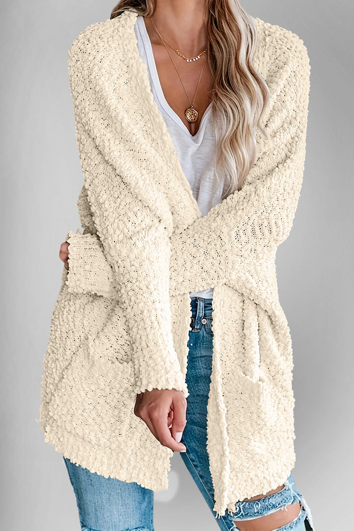 Levoire | Doppel Take Offene Front Long Manches Cardigan Avec Poches