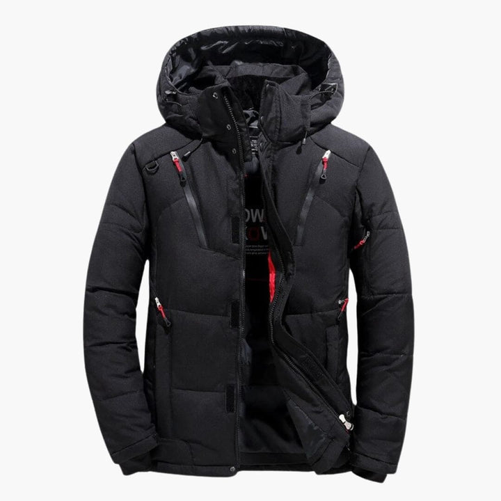 Levoire | Veste en duvet résistant au vent et à la pluie Noir