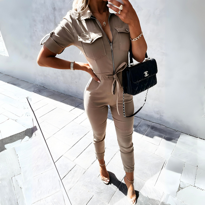 Levoire | Jumpsuit Élégant Pour Femmes Khaki