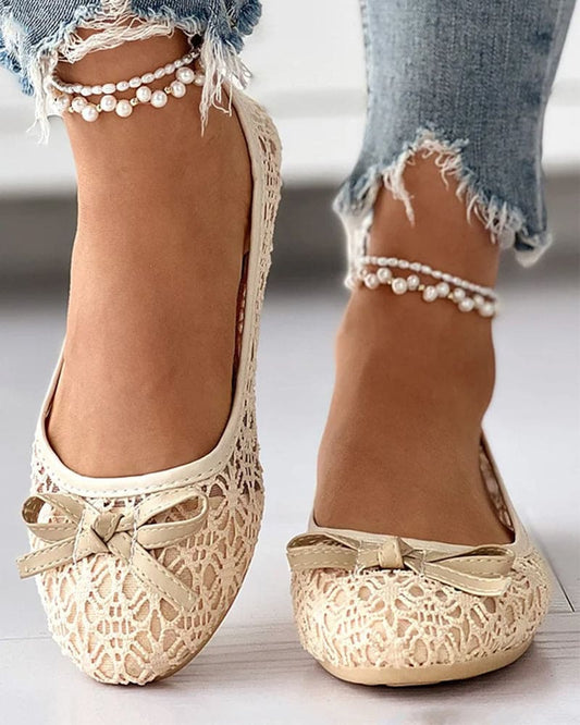 Levoire | Chaussures À Semelle Plate, Bout Rond Et Mesh