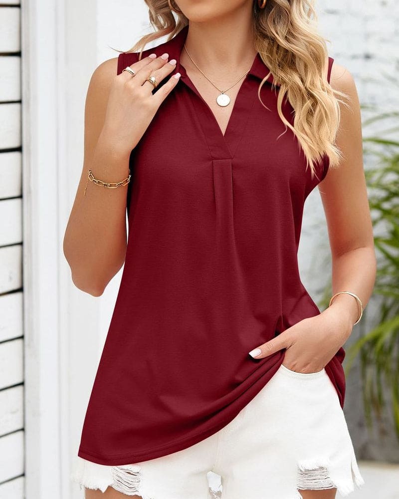 Levoire | Blouse Sans Manches Légère Pour Un Look Soigné
