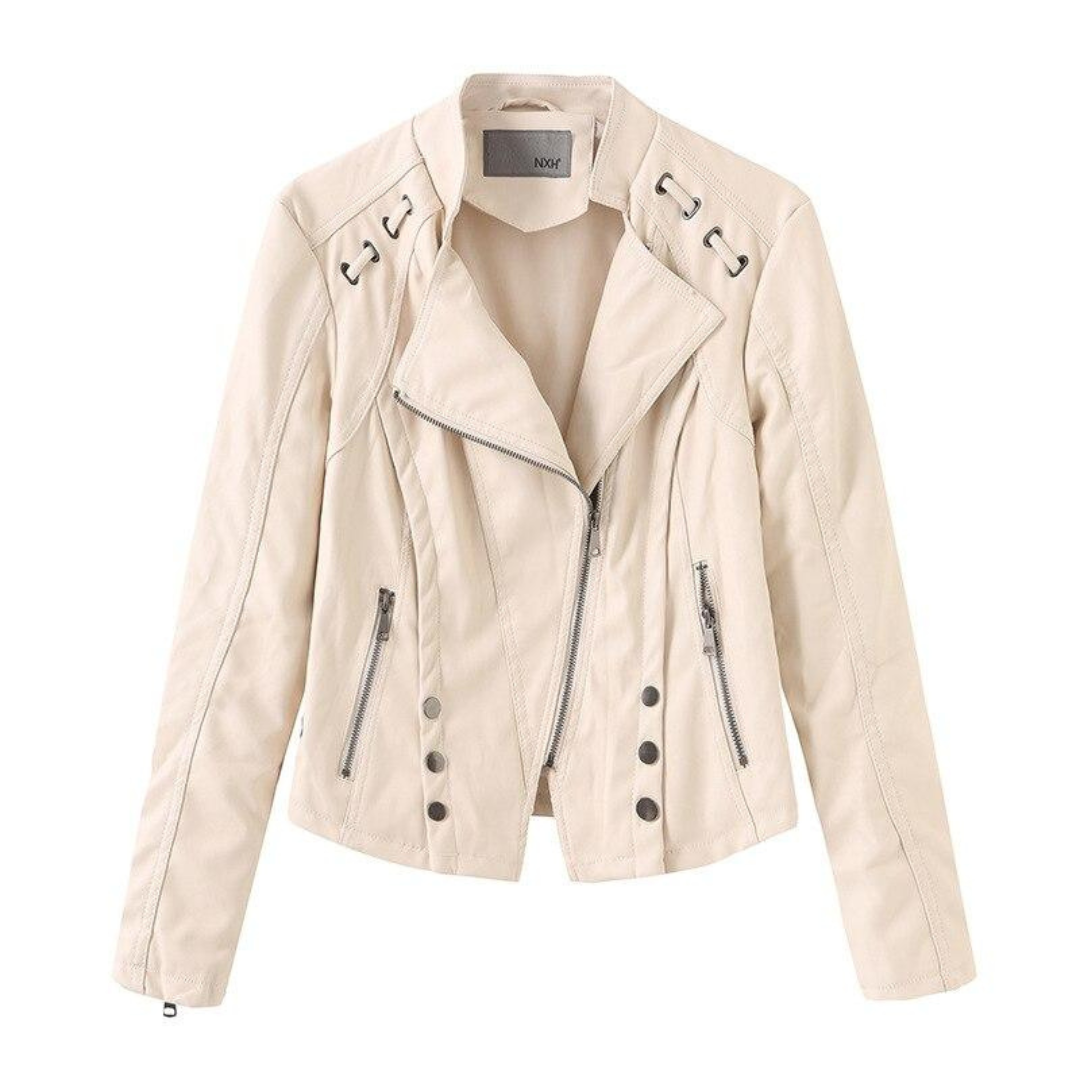 Levoire | Veste de moto pour femmes Beige