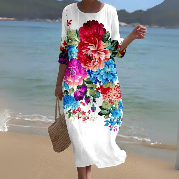 Levoire | Élégance Intemporelle Robe Fleurs colorées