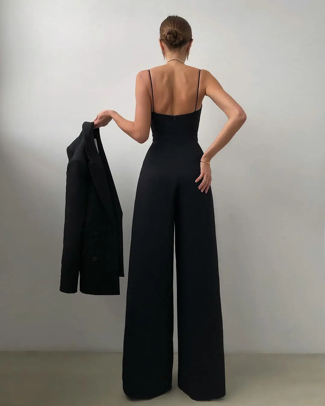 Levoire | Combinaison Sans Bretelles À Taille Haute Et Pantalons Larges Pour Femmes