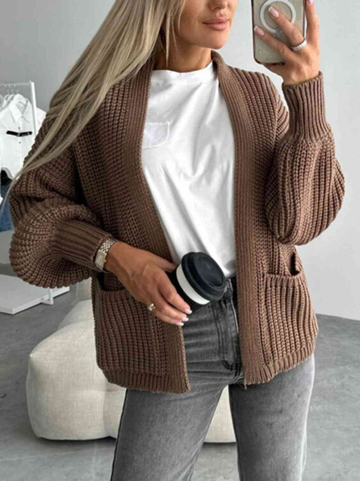 Levoire | Cardigan À Front Ouvert Avec Épaules Tombantes Pour Une Allure Décontractée