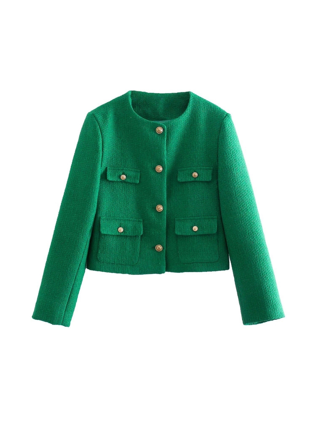 Levoire | Élégant Cardigan Vert Éthéré Vert