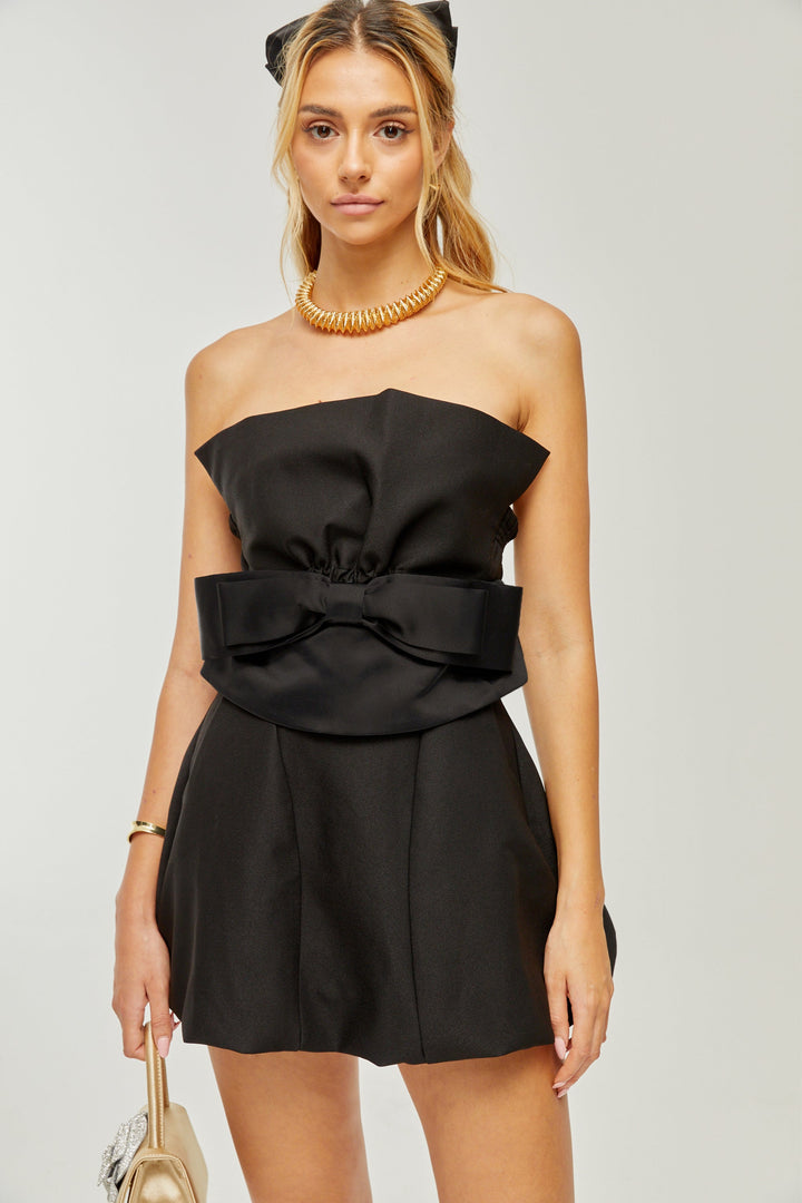 Levoire | Nœud Robe Mini Off Shoulder