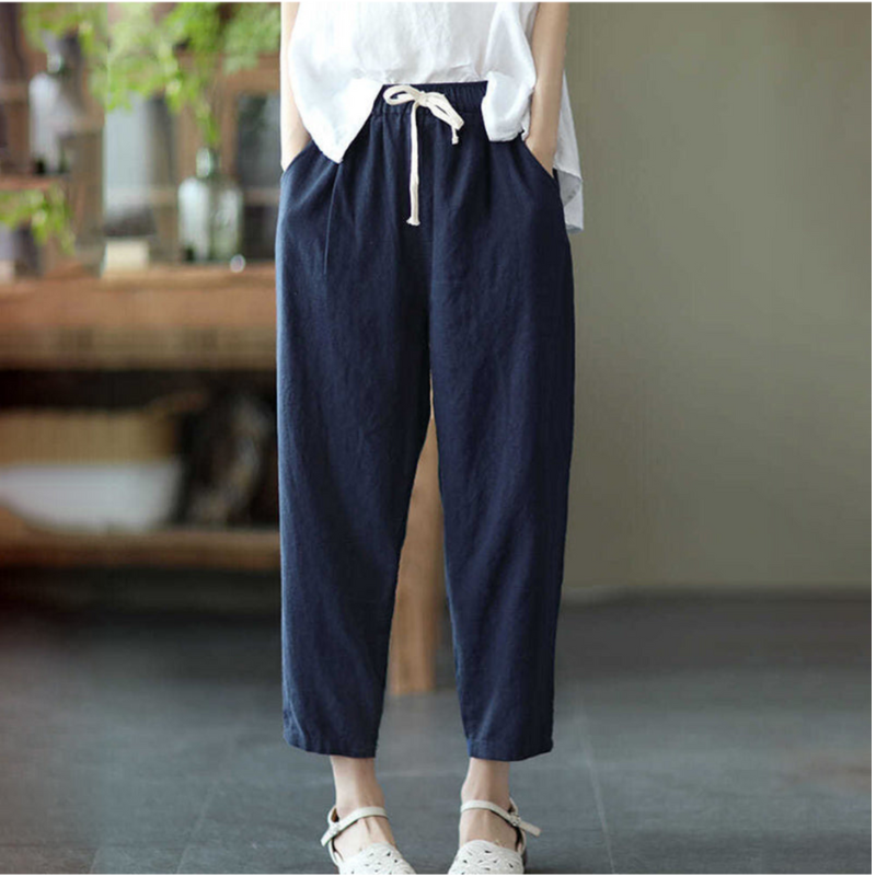 Levoire | Pantalons Amples Pour Femmes Confortables Bleu