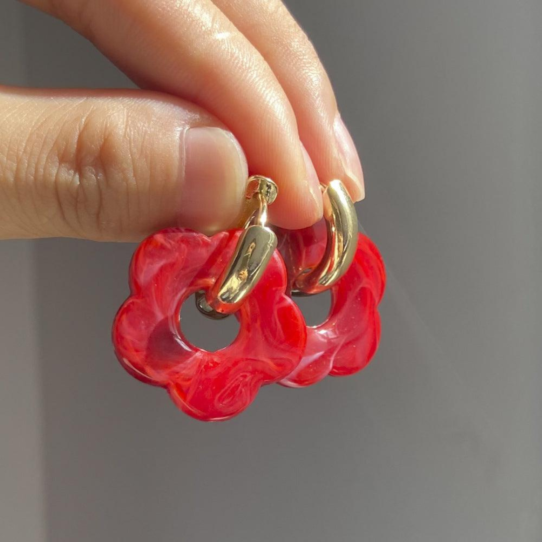 Levoire | Boucles D'Oreilles Amore Pour Femmes En Plaqué Or Rot