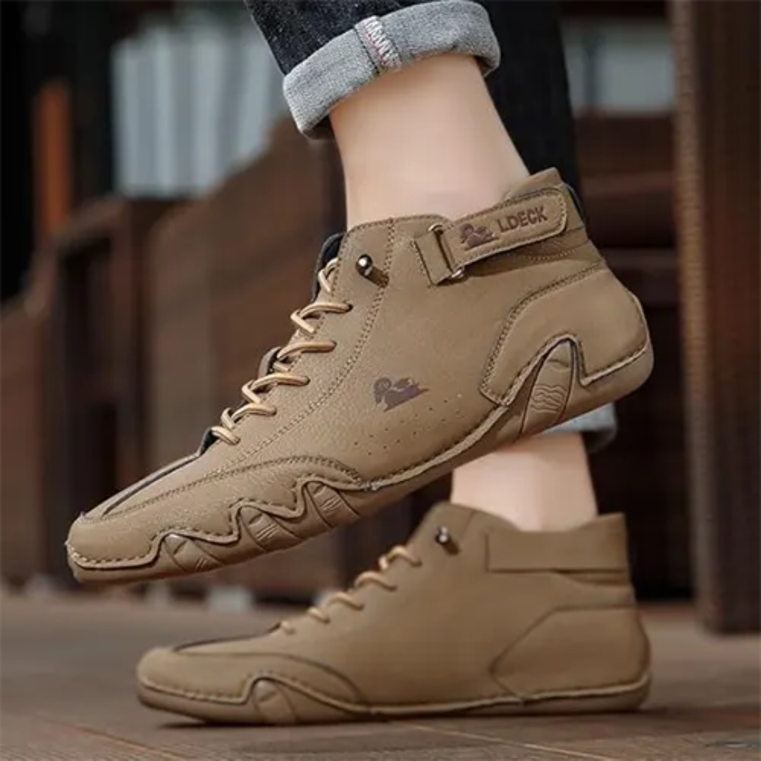 Levoire | Chaussures décontractées à chevilles pieds nus extérieur Café