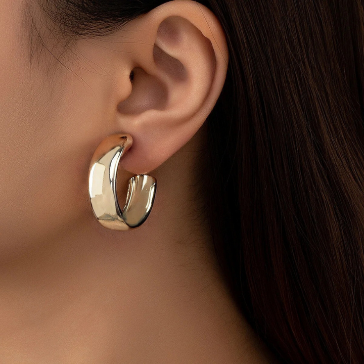 Levoire | Boucles D'Oreilles Grandes Anneaux Dorées
