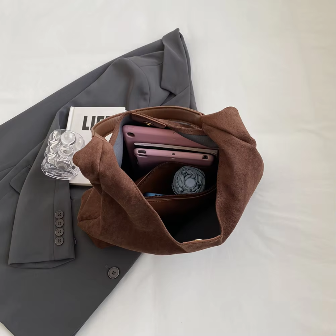 Levoire | Sac À Épaule En Daim Synthétique