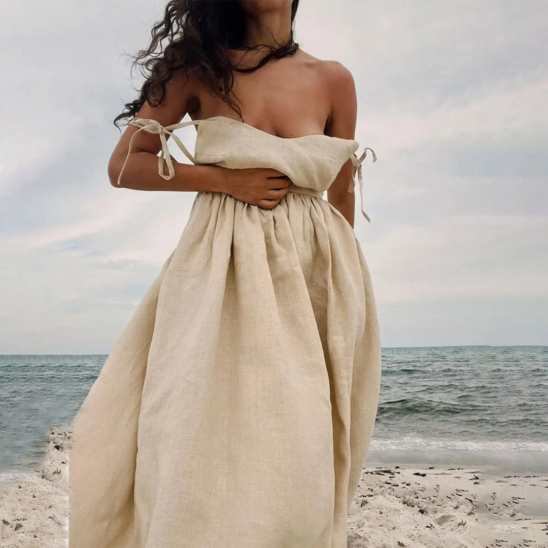 Levoire | Robe À Bretelles Élégante Brun clair