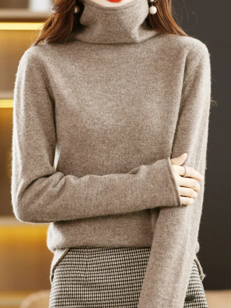 Levoire | Chemise à col pour femmes Pull élégant, doux et chaud Hellebrun