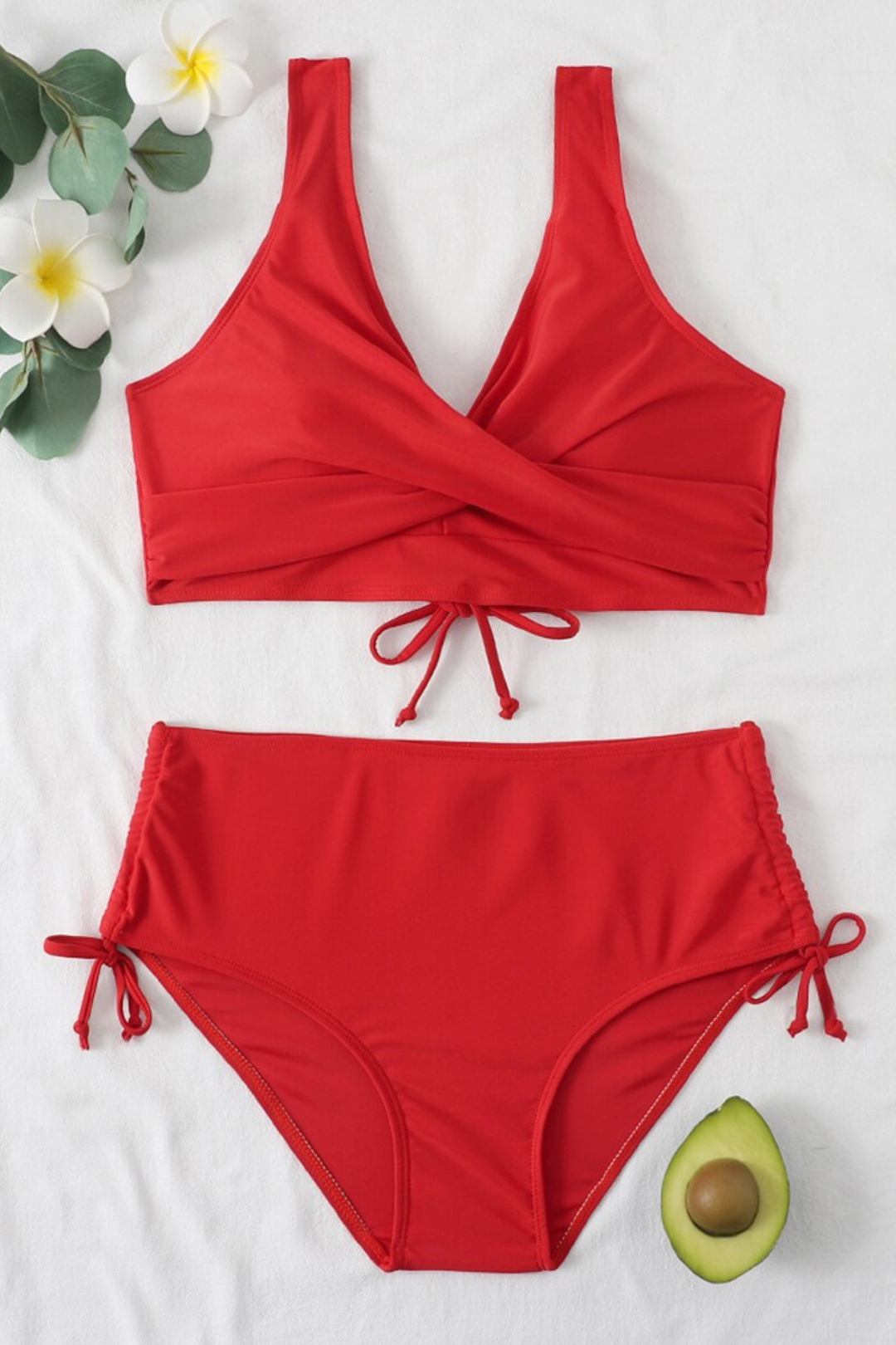 Levoire | Maillot De Bain De Plage Élégant Rot