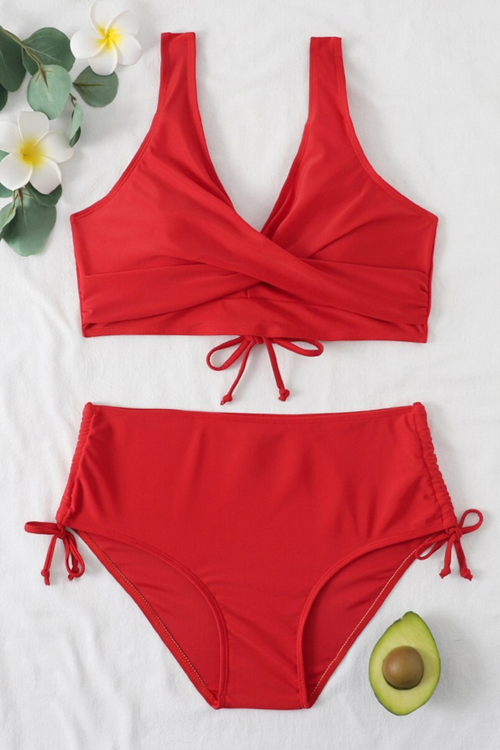 Levoire | Maillot De Bain De Plage Élégant Rot