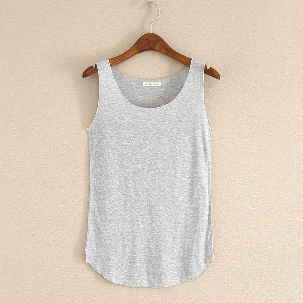 Levoire | Débardeur avec Tissu Légère et Confortable pour Femmes Gris clair