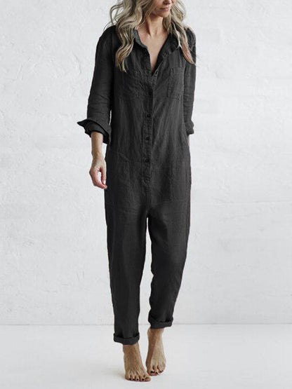 Levoire | Jumpsuit Longue Élégant Noir