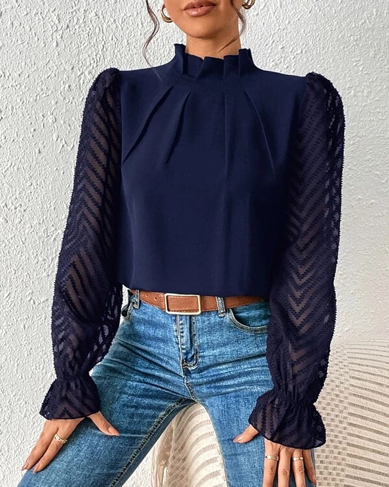 Levoire | Chemise À Manches Longues Et Motif En Vagues