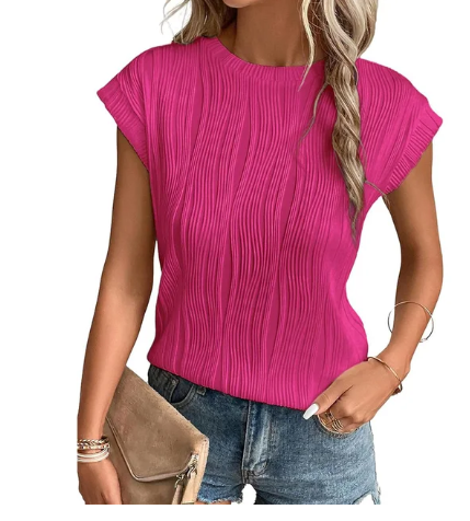 Levoire | Blouse Courte Structurée Élégante Rosa