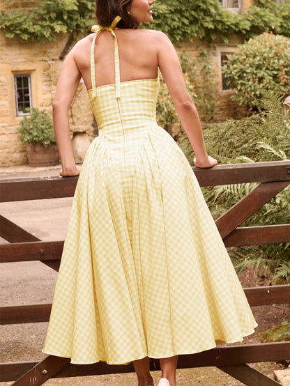 Levoire | Robe midi à encolure en V profonde