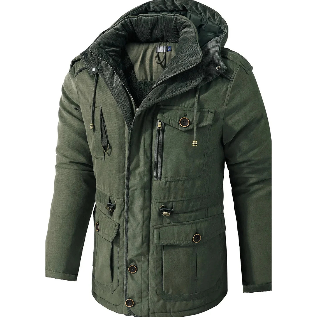 Levoire | Veste à capuche chaude Vert