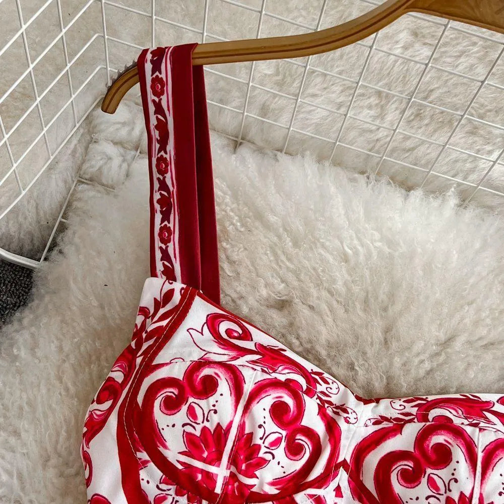 Levoire | Haut rétro à motifs pour femmes