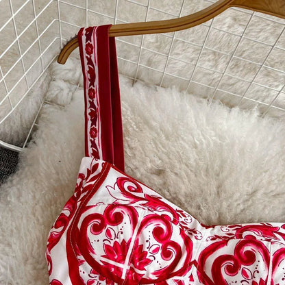 Levoire | Haut rétro à motifs pour femmes