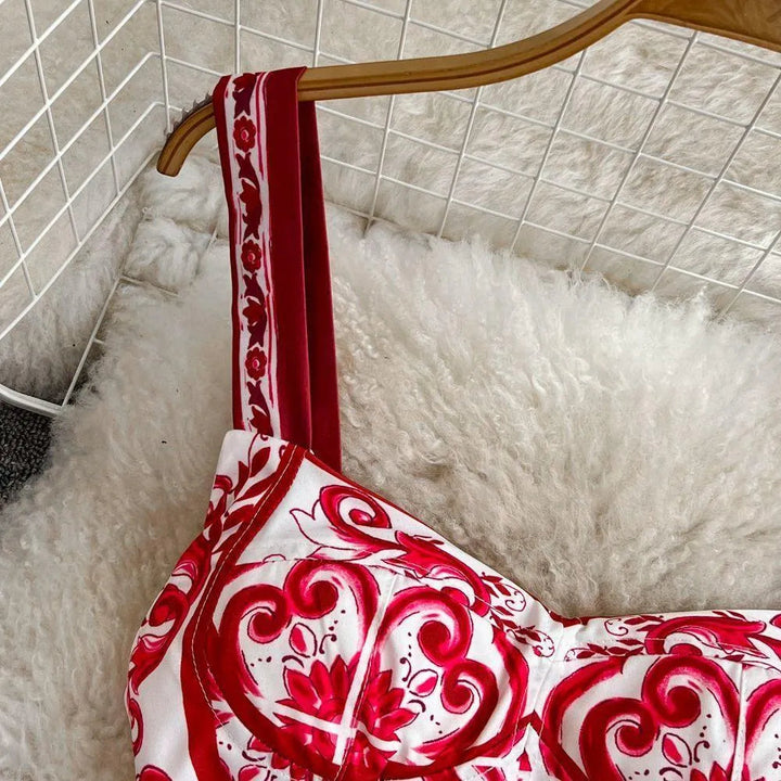 Levoire | Haut rétro à motifs pour femmes