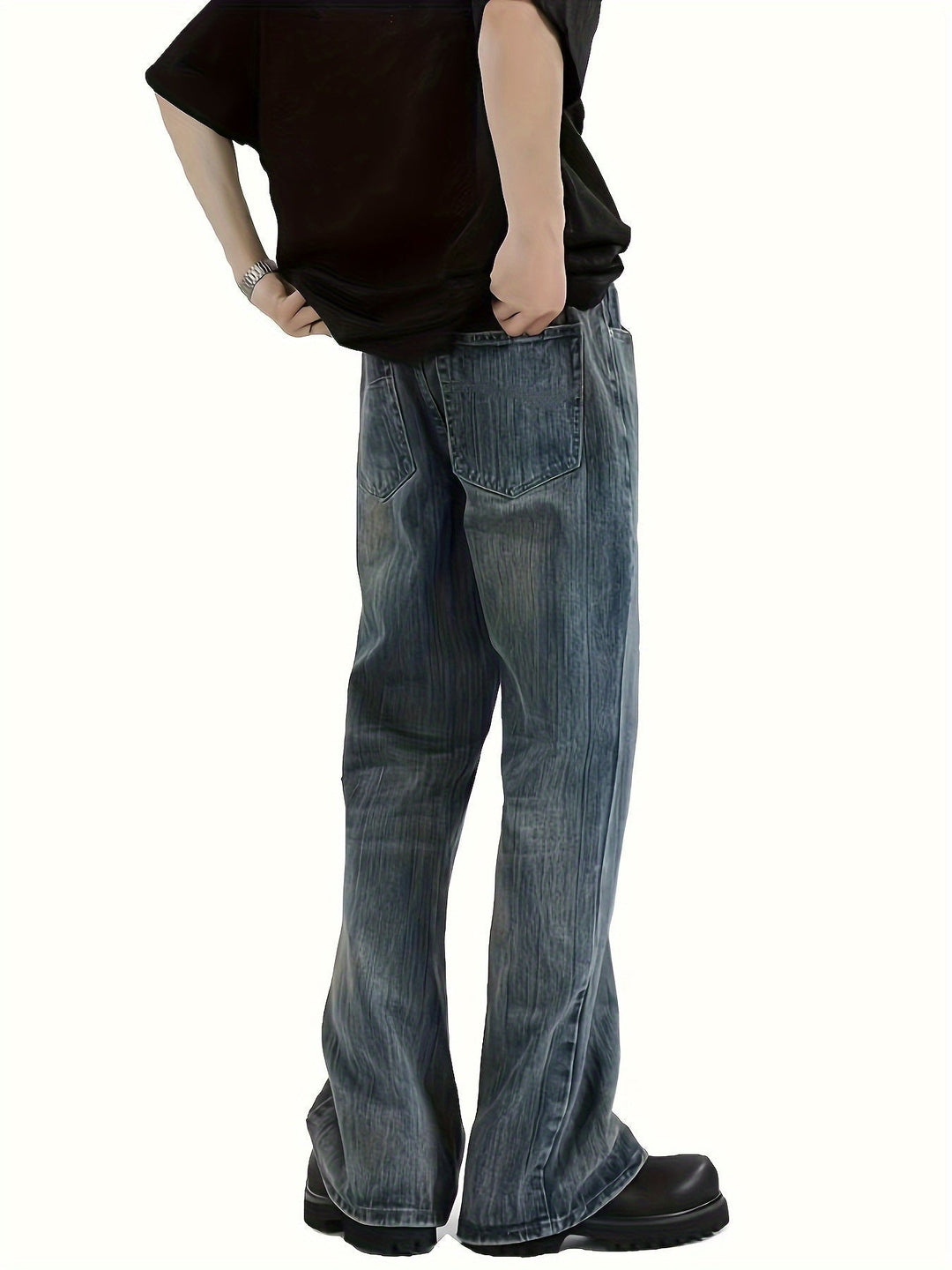 Levoire | Jeans Bootcut Avec Un Look Usé