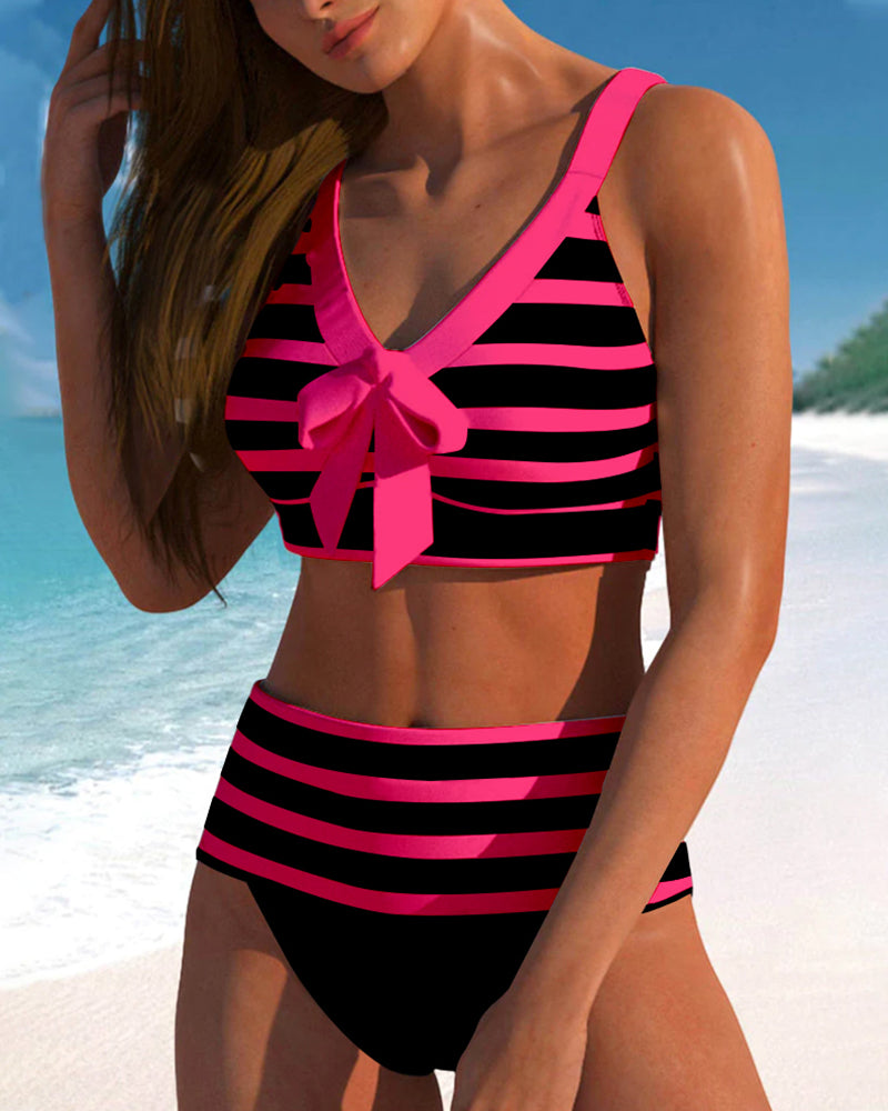 Levoire | Bikini Rayé Ajusté
