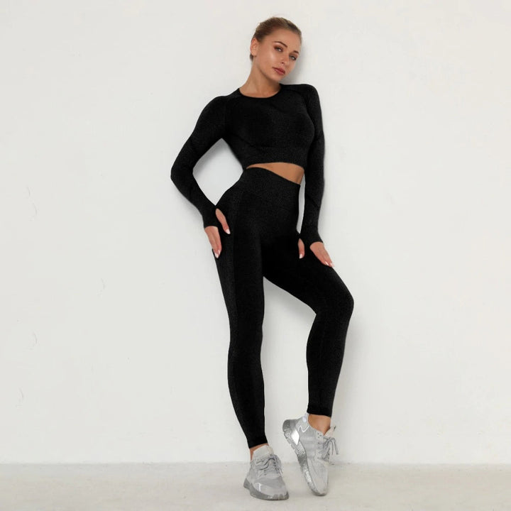 Levoire | Ensemble De Yoga Pour Femmes Noir