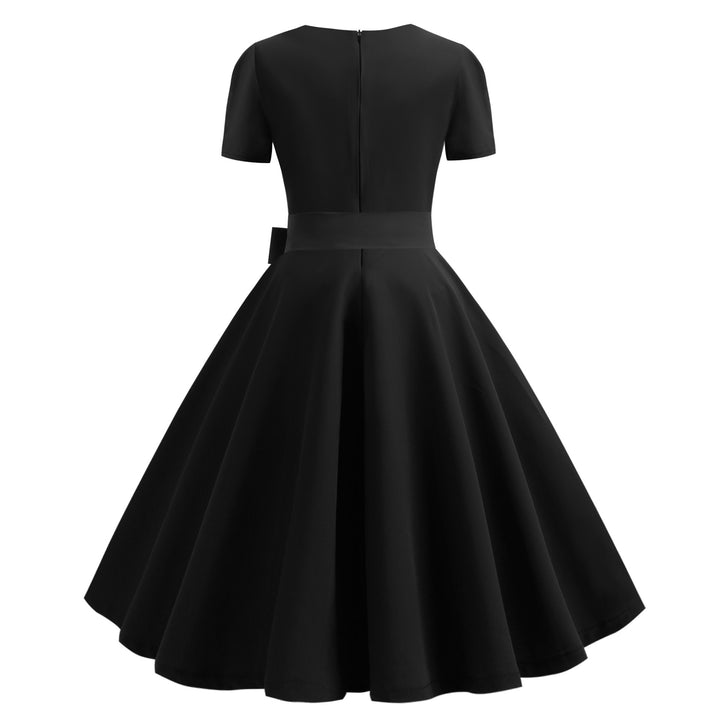 Robe swing pour femmes avec corsage ajusté et jupe large fluide Levoire