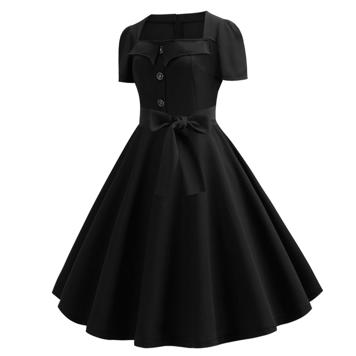 Robe swing pour femmes avec corsage ajusté et jupe large fluide Levoire