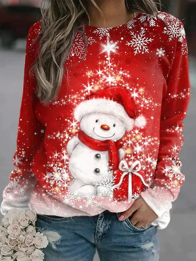 Levoire - Pull de Noël douillet Rouge bordeaux