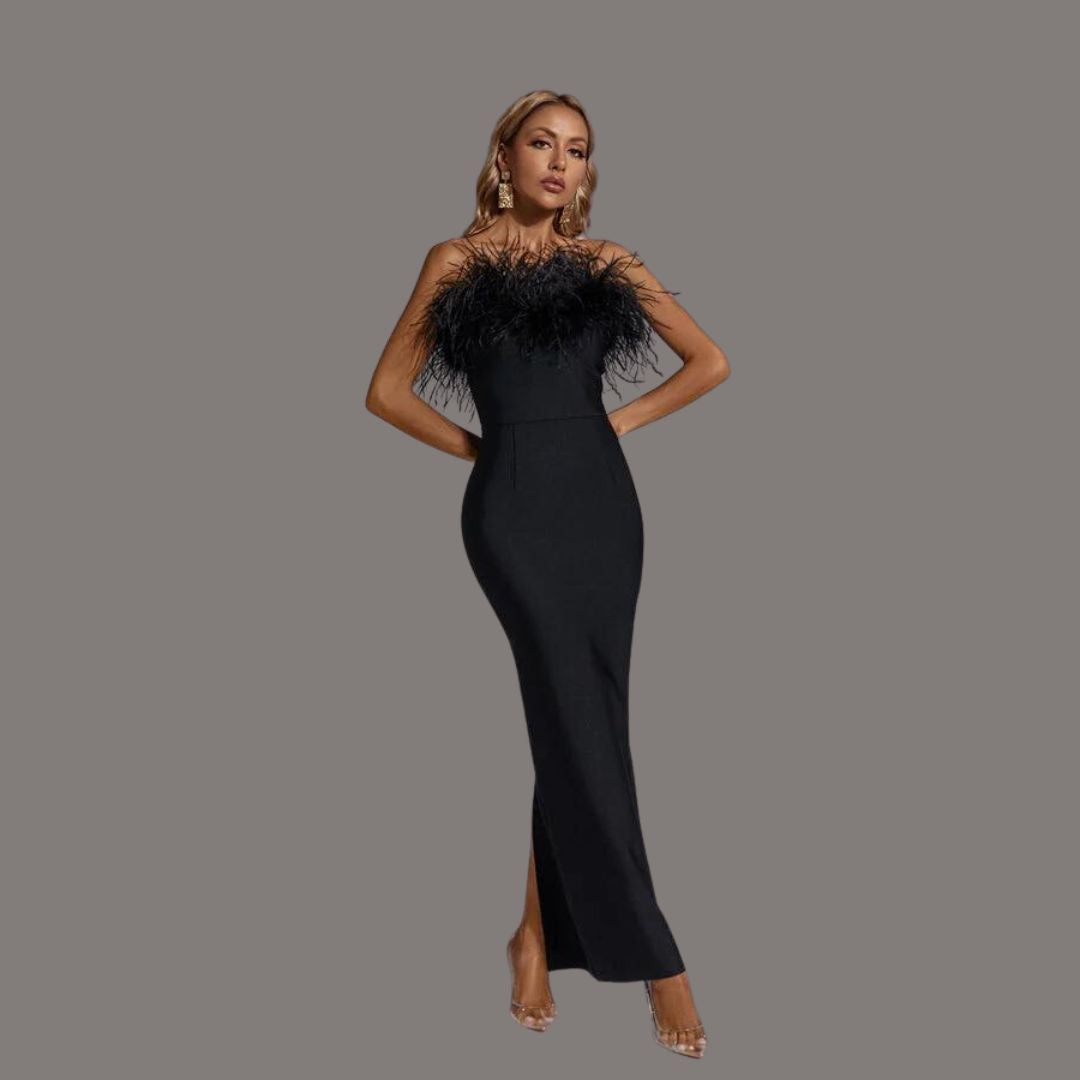 Levoire | Robe élégante avec pompons