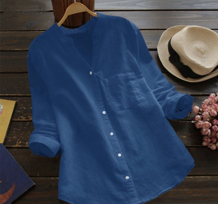 Levoire | Chemise de loisirs en lin et coton Bleu