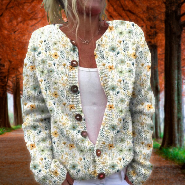 Levoire | Cardigan Avec Imprimé Floral Fleurs