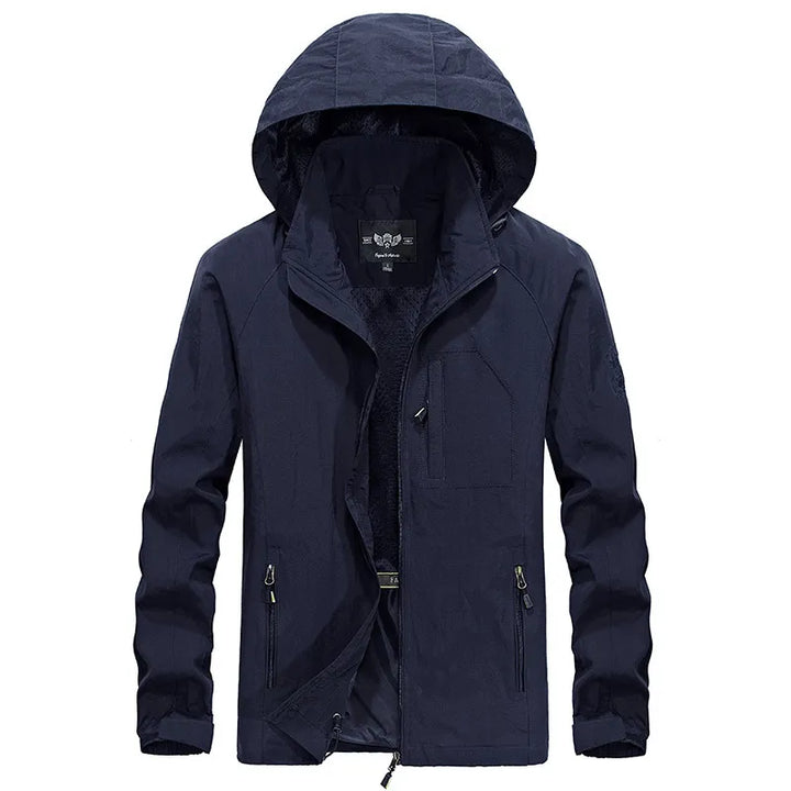 Levoire | Veste de randonnée imperméable avec capuche amovible Merensininen