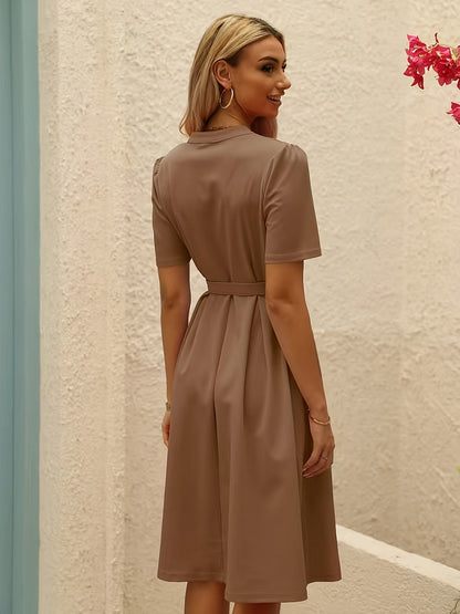 Levoire | Robe Unie Cintrée À La Taille