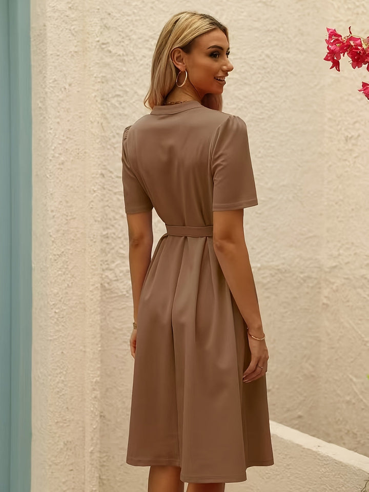 Levoire | Robe Unie Cintrée À La Taille