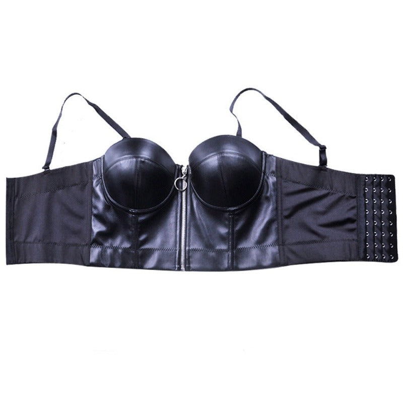Levoire | Corset En Cuir Forme De Top