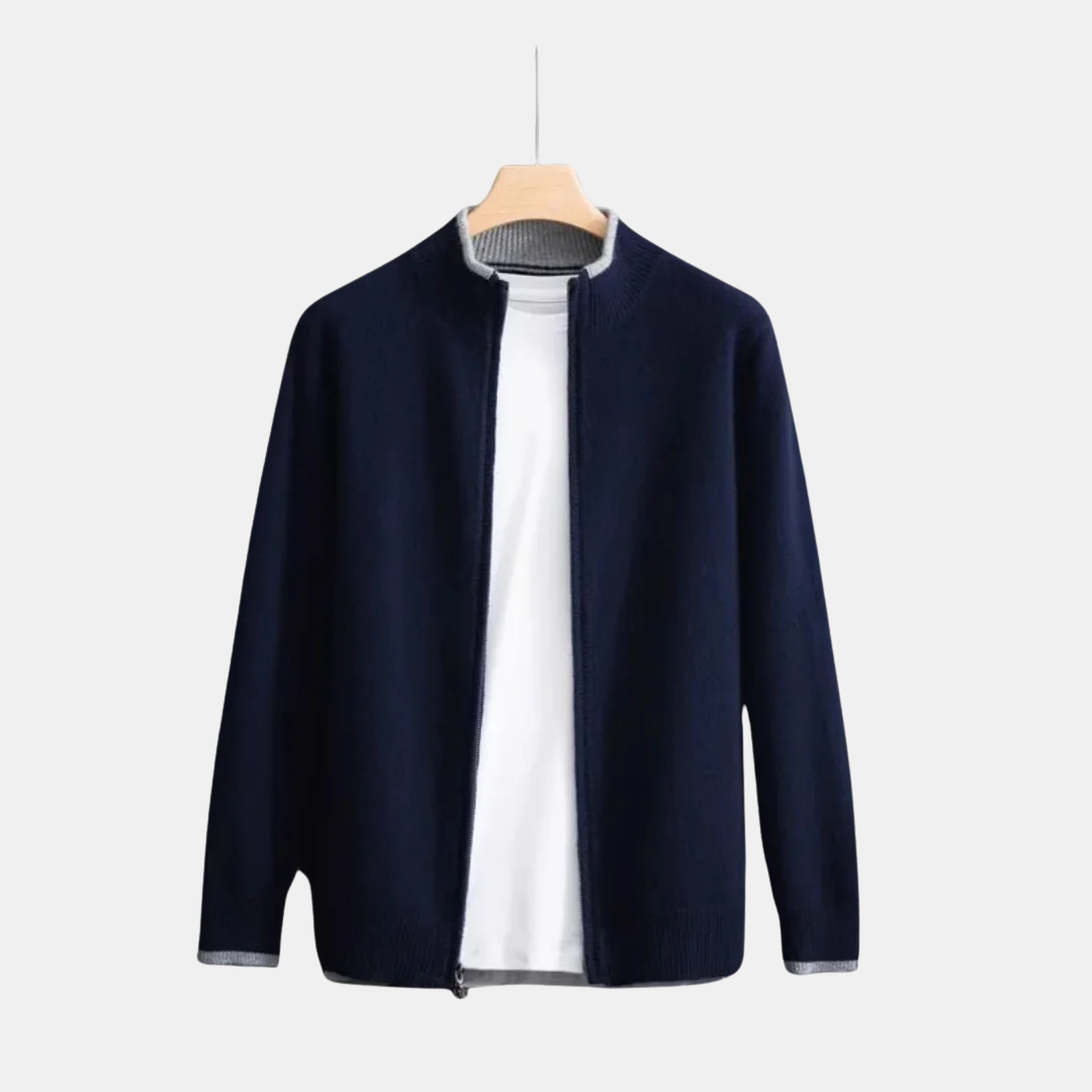 Levoire | Veste En Tricot Classique Marino