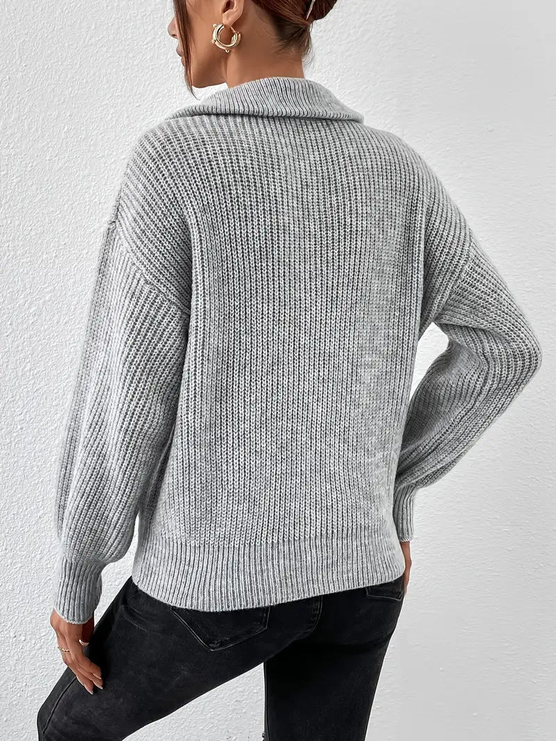 Levoire | Rento Vetoketjullinen Neule Naisille