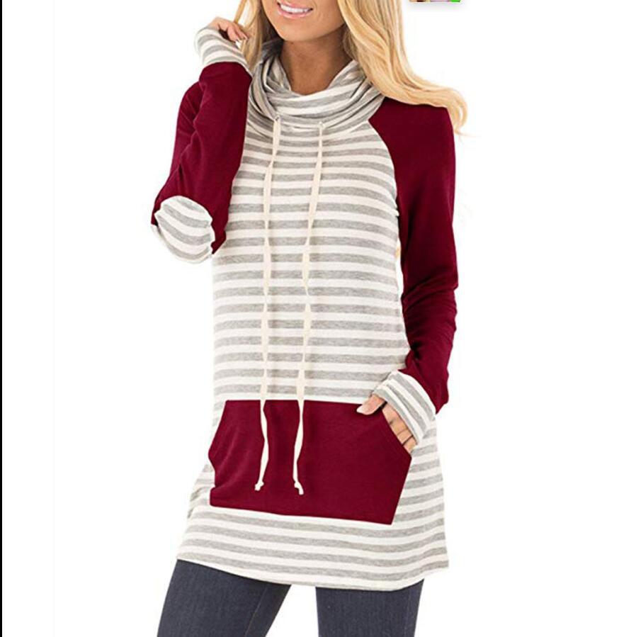 Tunique à capuche pour femmes avec col à capuche tendance et poches Levoire