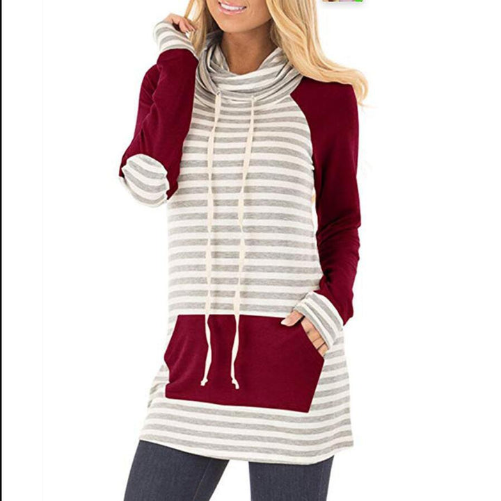 Tunique à capuche pour femmes avec col à capuche tendance et poches Levoire